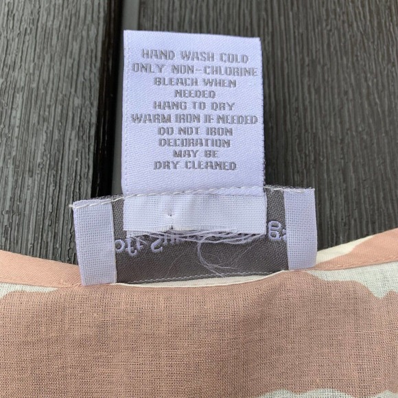 Soft Surroundings Pink White Tribal Top Tunic Cover Up Beaded Hook Closure Large - Picture 7 of 8